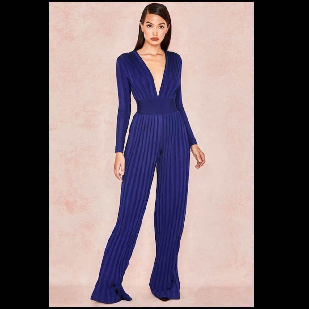 House of CB blue jumpsuit